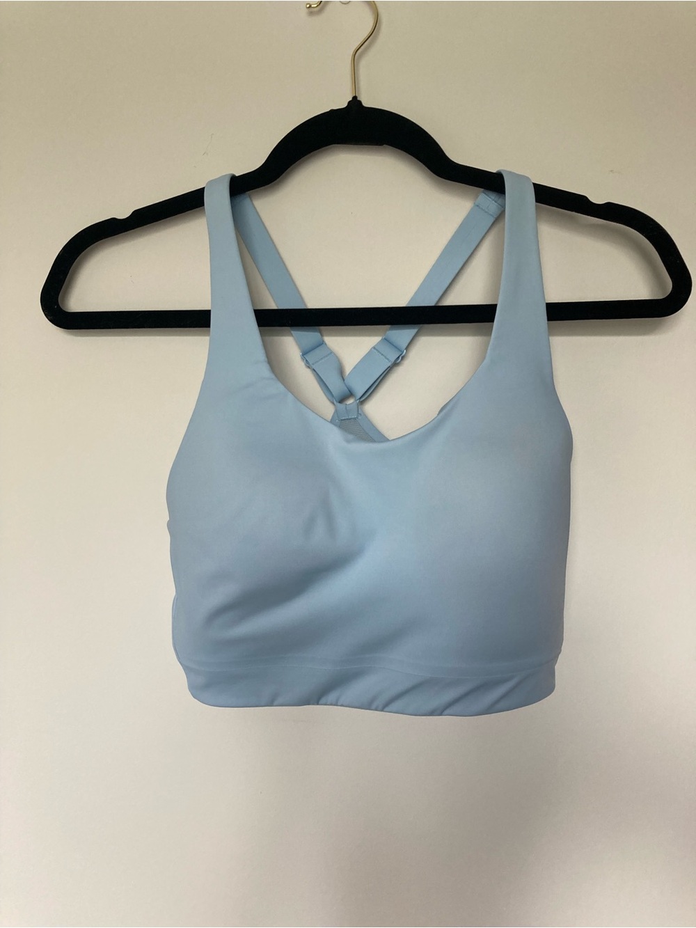 Athleta Light Blue Strappy Back Sports Bra